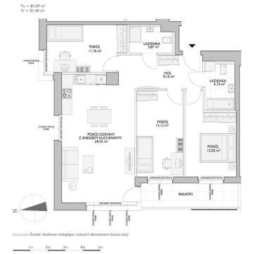 Sprzedaż Mieszkanie Kiełpinek, Gdańsk