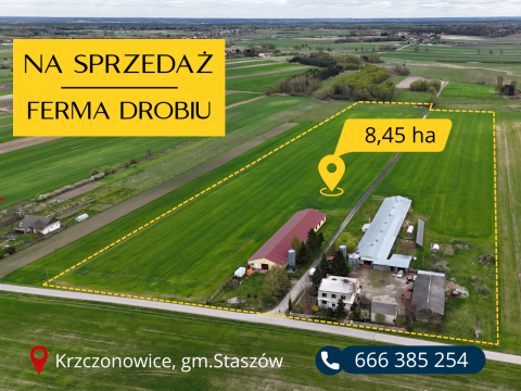Sprzedaż Gospodarstwo Krzczonowice, pow. staszowski