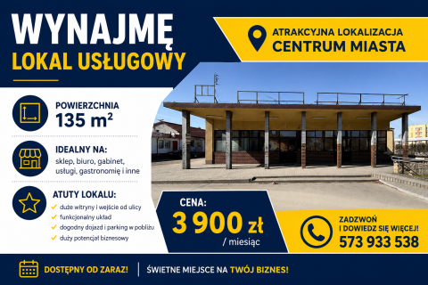 Wynajem Lokal handlowo-usługowy Krosno